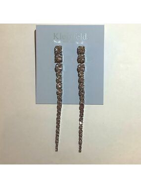 Kleinfeld New York Crystal Linear Earrings New
